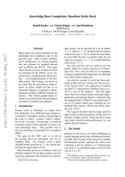 Knowledge Base Completion: Baselines Strike Back