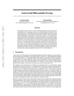 End-to-End Differentiable Proving