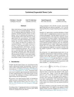 Variational Sequential Monte Carlo
