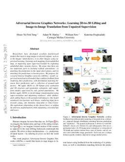 Adversarial Inverse Graphics Networks: Learning 2D-to-3D Lifting and
  Image-to-Image Translation from Unpaired Supervision