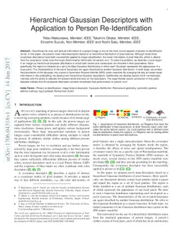 Hierarchical Gaussian Descriptors with Application to Person
  Re-Identification