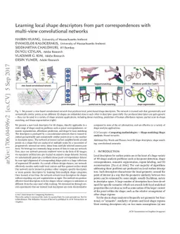 Learning Local Shape Descriptors from Part Correspondences With
  Multi-view Convolutional Networks