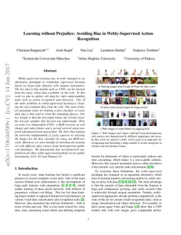Learning without Prejudice: Avoiding Bias in Webly-Supervised Action
  Recognition