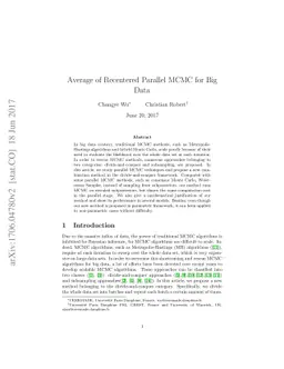 Average of Recentered Parallel MCMC for Big Data