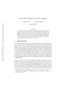 Generalized Bouncy Particle Sampler