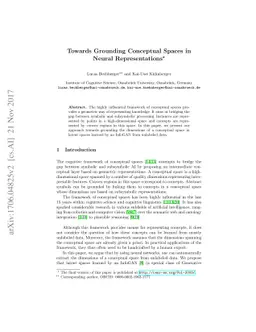 Towards Grounding Conceptual Spaces in Neural Representations