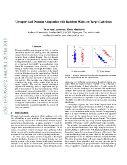 Unsupervised Domain Adaptation with Random Walks on Target Labelings