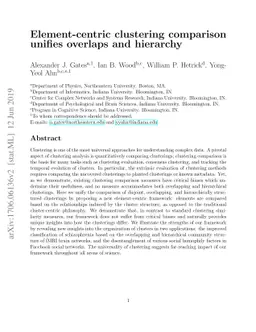 Element-centric clustering comparison unifies overlaps and hierarchy