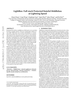 LightBox: Full-stack Protected Stateful Middlebox at Lightning Speed