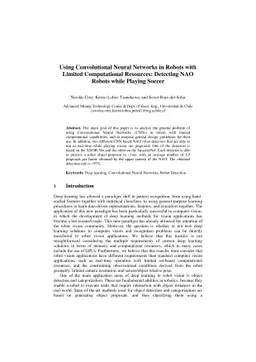 Using Convolutional Neural Networks in Robots with Limited Computational
  Resources: Detecting NAO Robots while Playing Soccer