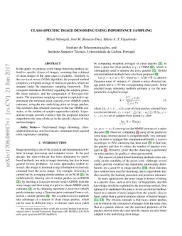 Class-specific image denoising using importance sampling