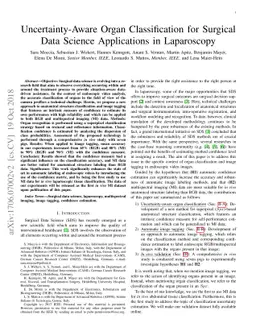 Uncertainty-Aware Organ Classification for Surgical Data Science
  Applications in Laparoscopy