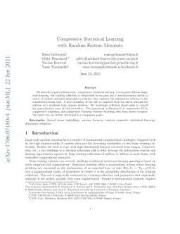 Compressive Statistical Learning with Random Feature Moments