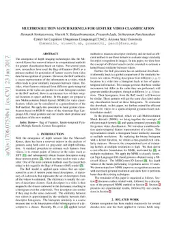 Multiresolution Match Kernels for Gesture Video Classification