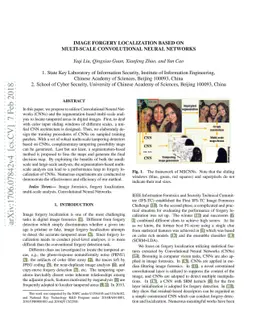 Image Forgery Localization Based on Multi-Scale Convolutional Neural
  Networks