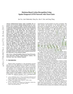Skeleton-Based Action Recognition Using Spatio-Temporal LSTM Network
  with Trust Gates