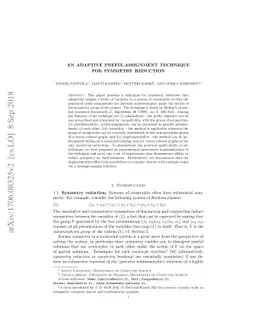 An adaptive prefix-assignment technique for symmetry reduction