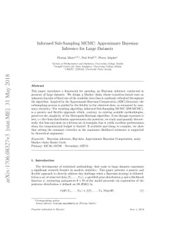 Informed Sub-Sampling MCMC: Approximate Bayesian Inference for Large
  Datasets