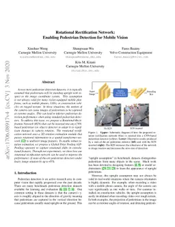 Rotational Rectification Network: Enabling Pedestrian Detection for
  Mobile Vision
