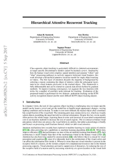 Hierarchical Attentive Recurrent Tracking