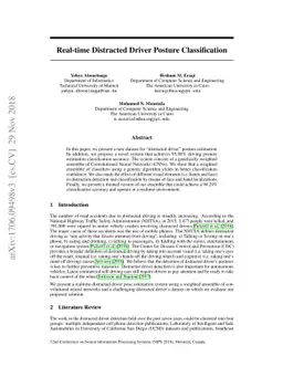 Real-time Distracted Driver Posture Classification