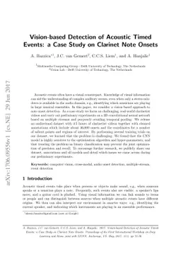 Vision-based Detection of Acoustic Timed Events: a Case Study on
  Clarinet Note Onsets