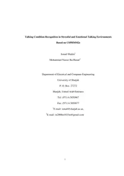 Talking Condition Recognition in Stressful and Emotional Talking
  Environments Based on CSPHMM2s