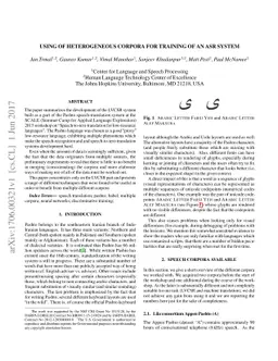 Using of heterogeneous corpora for training of an ASR system