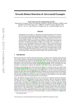 Towards Robust Detection of Adversarial Examples