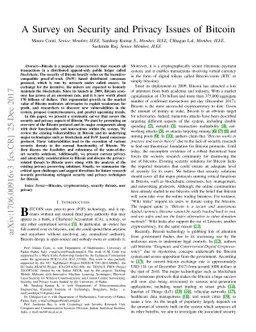 A Survey on Security and Privacy Issues of Bitcoin