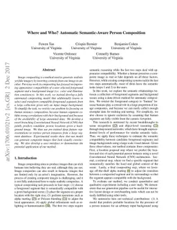 Where and Who? Automatic Semantic-Aware Person Composition