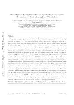 Binary Patterns Encoded Convolutional Neural Networks for Texture
  Recognition and Remote Sensing Scene Classification