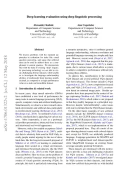 Deep learning evaluation using deep linguistic processing