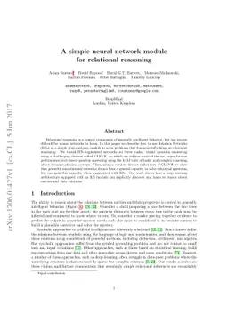 A simple neural network module for relational reasoning