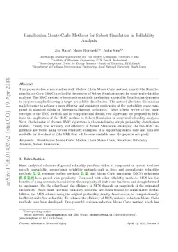 Hamiltonian Monte Carlo Methods for Subset Simulation in Reliability
  Analysis