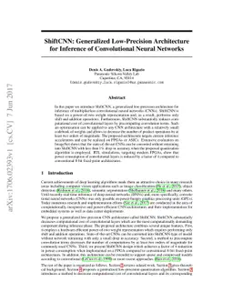ShiftCNN: Generalized Low-Precision Architecture for Inference of
  Convolutional Neural Networks