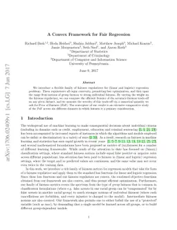 A Convex Framework for Fair Regression