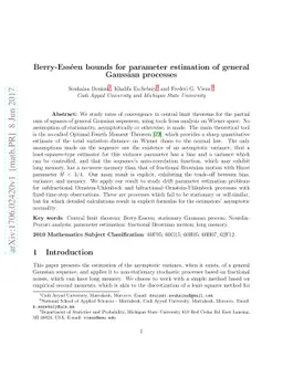 Berry-Esséen bounds for parameter estimation of general Gaussian
  processes