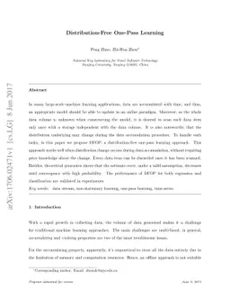 Distribution-Free One-Pass Learning