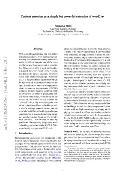 Context encoders as a simple but powerful extension of word2vec