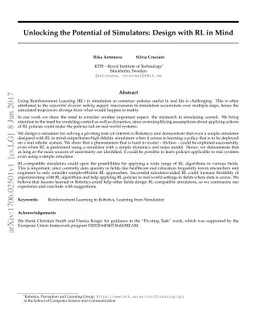 Unlocking the Potential of Simulators: Design with RL in Mind