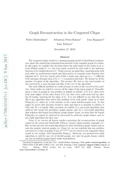Graph Reconstruction in the Congested Clique