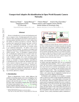 Unsupervised Adaptive Re-identification in Open World Dynamic Camera
  Networks
