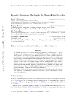 Inductive Conformal Martingales for Change-Point Detection