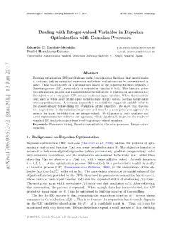 Dealing with Integer-valued Variables in Bayesian Optimization with
  Gaussian Processes