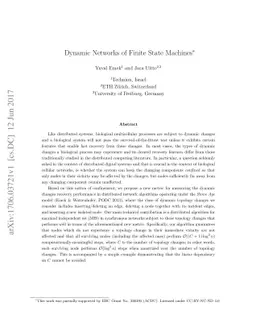 Dynamic Networks of Finite State Machines