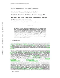 Noisy Networks for Exploration