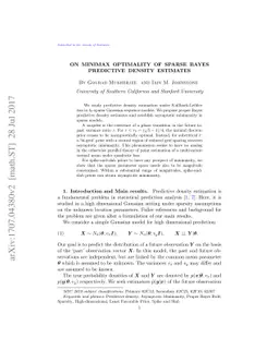 On Minimax Optimality of Sparse Bayes Predictive Density Estimates