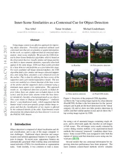 Inner-Scene Similarities as a Contextual Cue for Object Detection