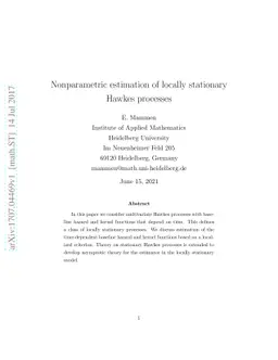 Nonparametric estimation of locally stationary Hawkes processe